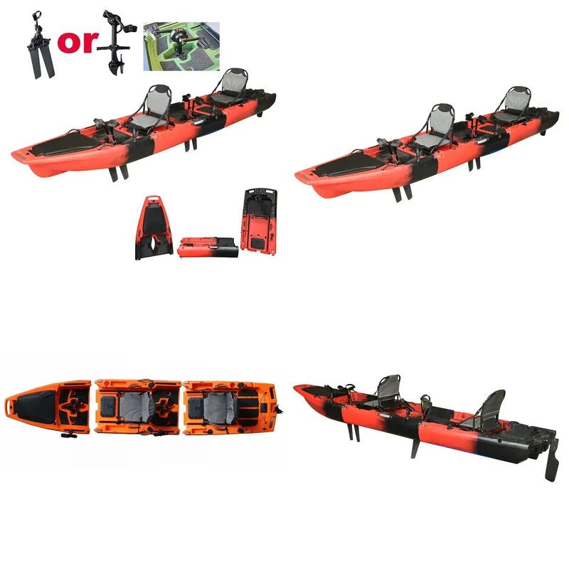 Fishing Kayak Pedal Drive - เรือคายัคแบบนั่งบน 2 ที่นั่ง ขนาด 14 ฟุต