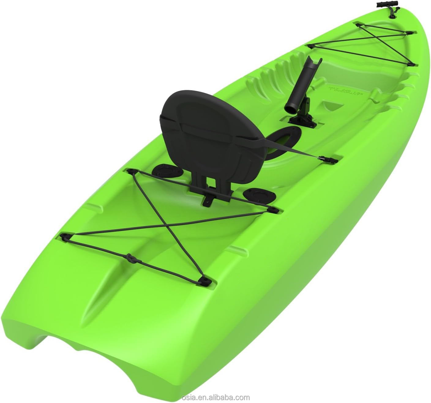 Fishing Kayak Sit On Top - ชุดเรือคายัคสำหรับตกปลาแบบนั่งบนเรือ ทำจากพลาสติกแข็ง ทนทาน เหมาะสำหรับใช้งานกลางแจ้ง พร้อมเบาะนั่งบุด้วยวัสดุ EVA