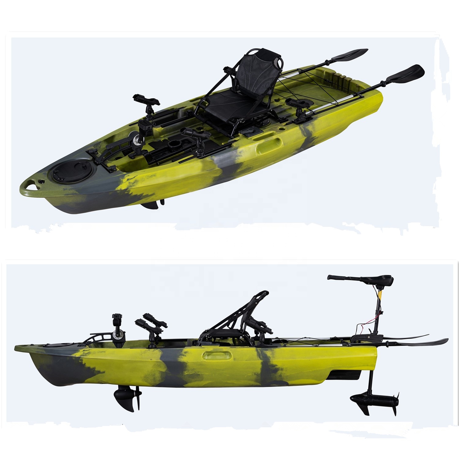 กีฬาทางน้ำยอดนิยม เรือแคนู/คาย - Fishing Kayak Pedal Drive บทวิจารณ์และราคา